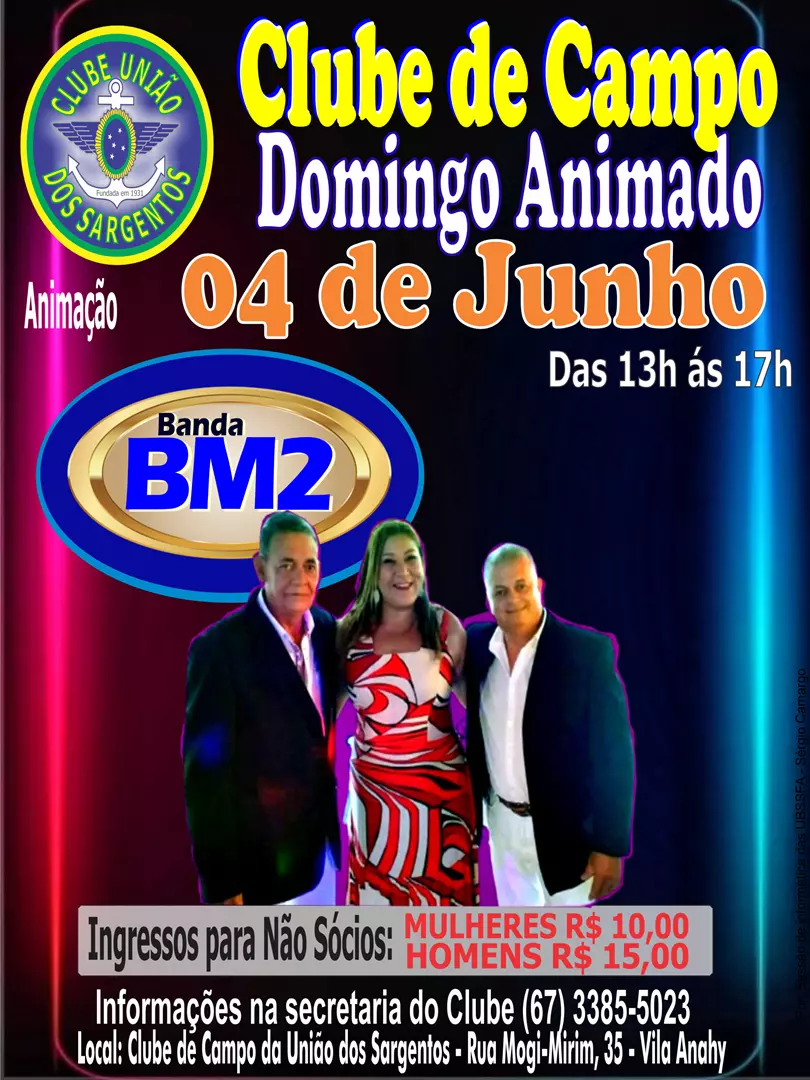 Domingo Animado no Clube de Campo 04/06/2023